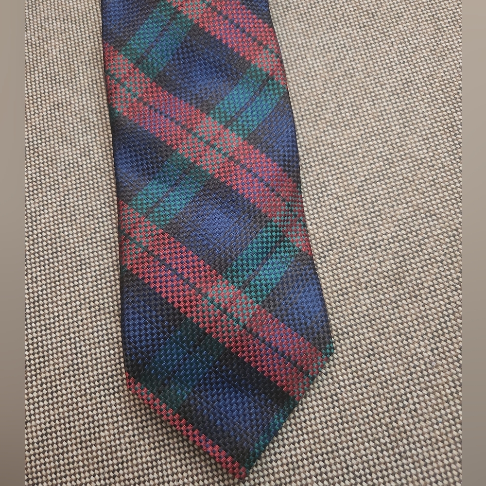 Moschino Necktie Tie Multicolor Print Wide Silk 57" Career